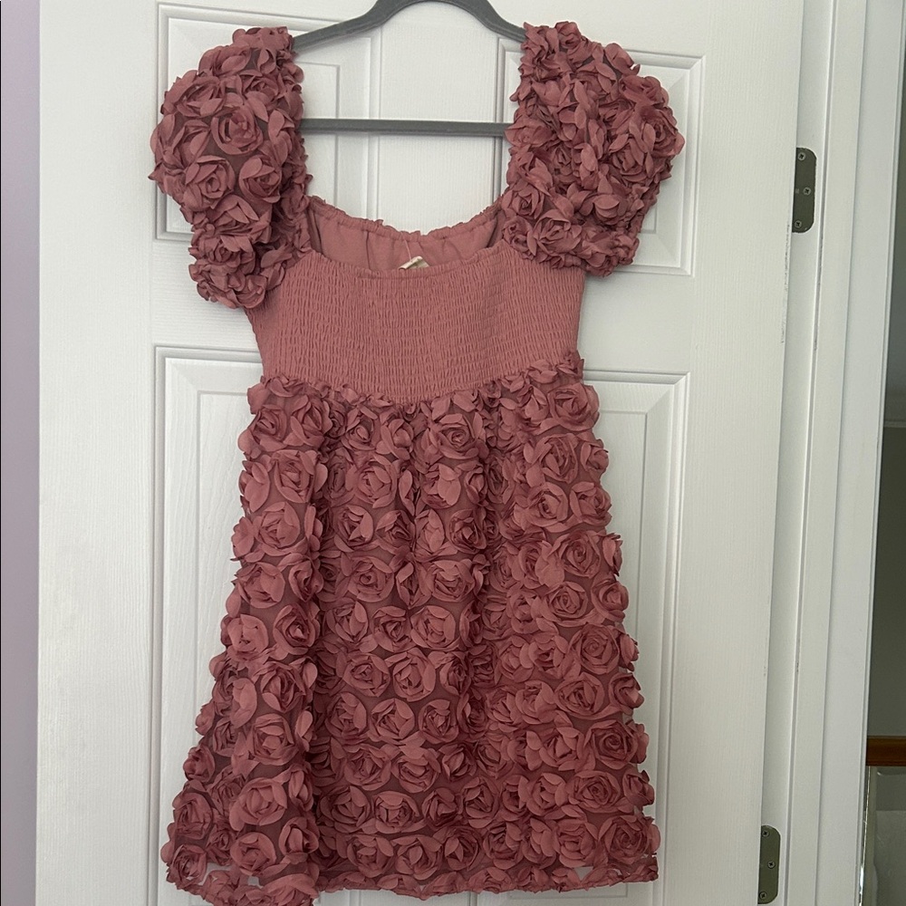 Altar'd State Pink Textured Dress - Picture 5 of 6